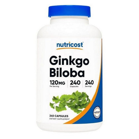 Nutricost, Ginkgo Biloba Capsules, 120 Mg, 240 Count Nutricost