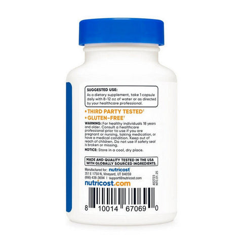 Nutricost, Tudca Capsules, 500 Mg, 30 Count Nutricost