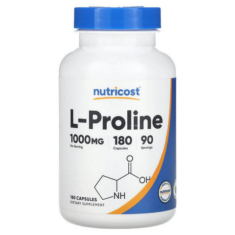 Nutricost, L-Proline Capsules, 500 Mg, 180 Count Nutricost
