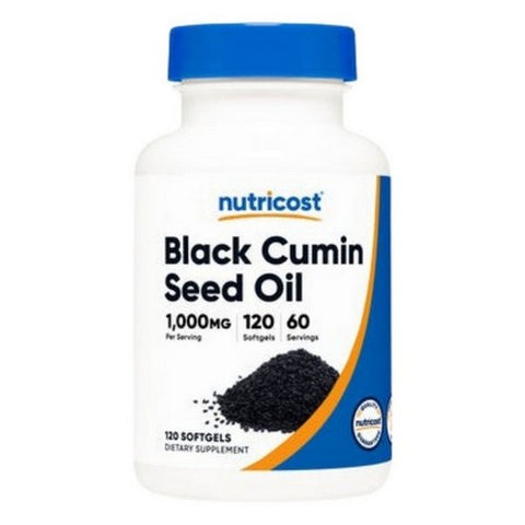 Nutricost, Black Cumin Seed Oil Softgels, 1000 Mg, 120 Count Nutricost