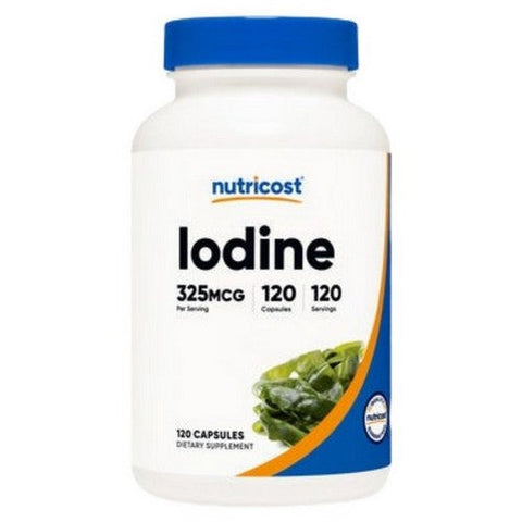 Nutricost, Iodine Capsules, 325 Mcg, 120 Count Nutricost