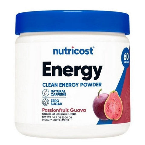 Nutricost, Energy Complex Powder Passionfruit Guava, 60 Servings Nutricost