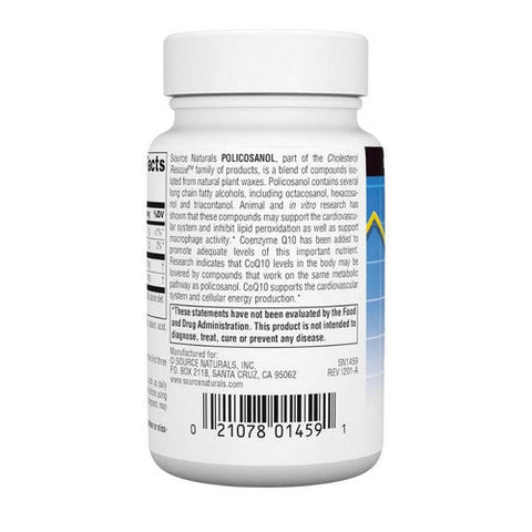 Source Naturals, Policosanol, w/CoQ10 120 Tabs Source Naturals