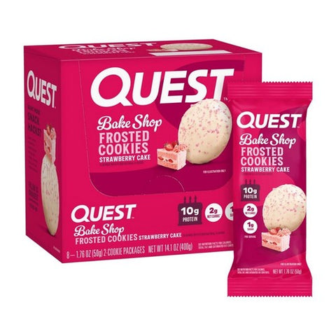 Quest Nutrition, Quest Cookie Strawberry, 1.76 Oz (Pack Of 8) Quest Nutrition