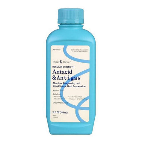 Foster And Thrive, Regular Strength Antacid And Antigas, 12 Oz Foster And Thrive
