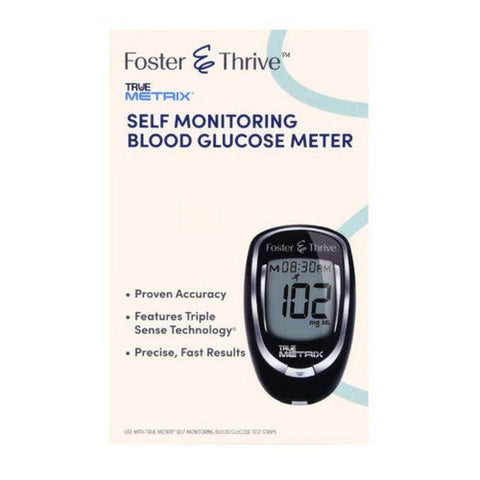 Foster And Thrive, True Metrix Self Monitoring Blood Glucose Meter, 1 Count Foster And Thrive