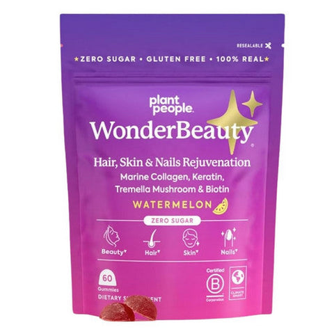 Plant People, WonderBeauty Hair Skin And Nails Gummies, 60 Count Plant People