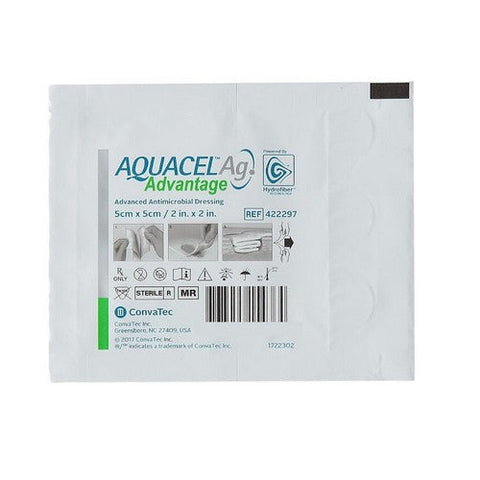 Convatec, Aquacel Advantage Silver Dressing 2 X 2 Inch, Box Of 10 Convatec