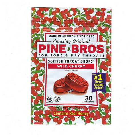 Pine Bros., Sore Throat Softish Drops Wild Cherry, 30 Count Pine Bros.