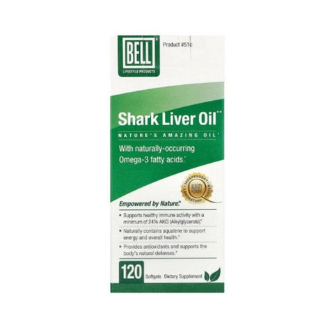 Bell Lifestyle, Shark Liver Oil, 120 Softgels Bell Lifestyle