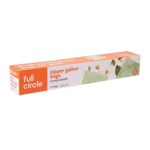 Full Circle Home, Compostable Gallon Bags, 15 Count