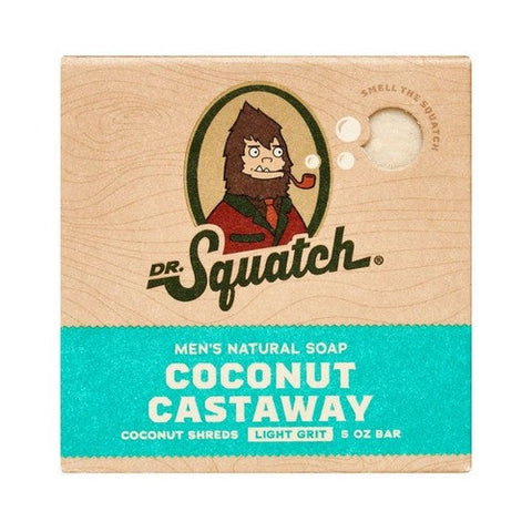 Dr. Squatch, Men's All Natural Bar Soap Coconut Castaway, 5 Oz Dr. Squatch
