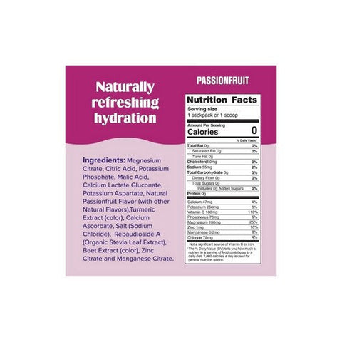 Ultima Replenisher, Electrolyte Hydration Powder PassionFruit, 72 Grams Ultima Replenisher
