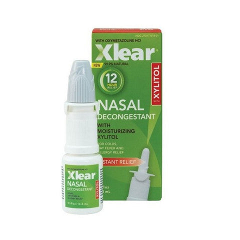 Xlear Inc, 12 Hour Decongestant Nasal Spray, 0.5 Oz