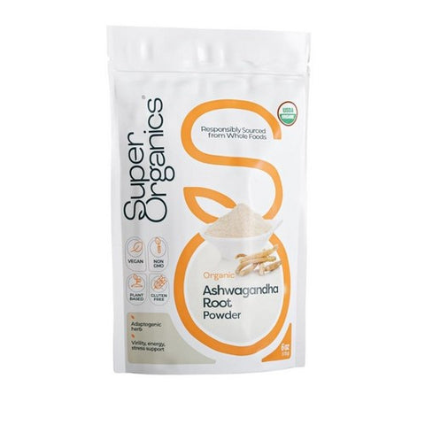 Organic Ashwagandha Root Powder 6 Oz by Super Organics