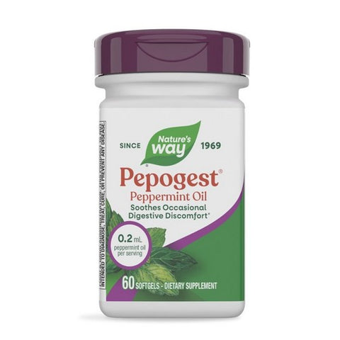 Pepogest (Peppermint Oil) 60 Softgels by Nature's Way