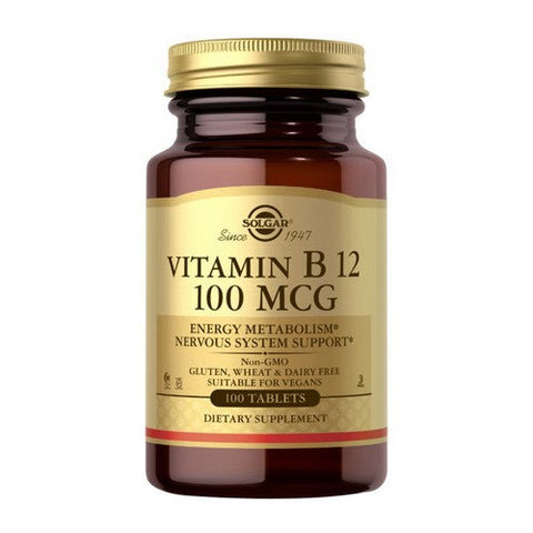 Solgar, Vitamin B12, 100 mcg, 100 Tabs Solgar