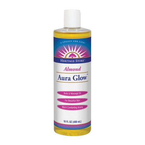 Heritage Store, Aura Glow Skin Lotion, Almond 16 fl oz Heritage Store