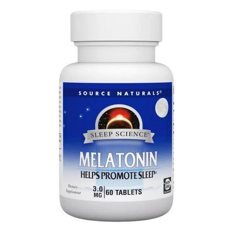 Source Naturals, Sleep Science Melatonin, 3 Mg, 60 Tabs Source Naturals