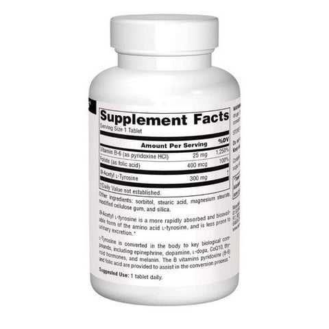 Source Naturals, N-Acetyl L-Tyrosine, 300 mg, 120 Tabs Source Naturals