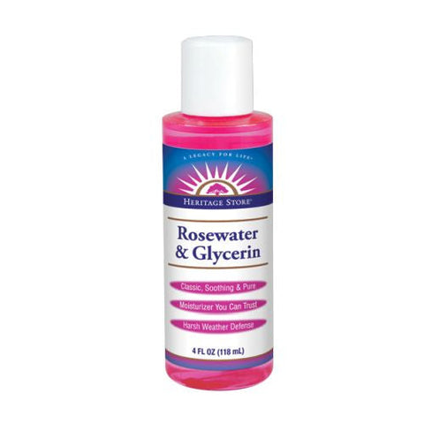 Heritage Store, Rosewater & Glycerin, 4OZ Heritage Store