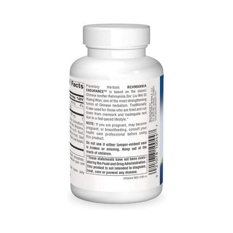 Planetary Herbals, Rehmannia Endurance, 637 Mg, 75 Tabs Planetary Herbals