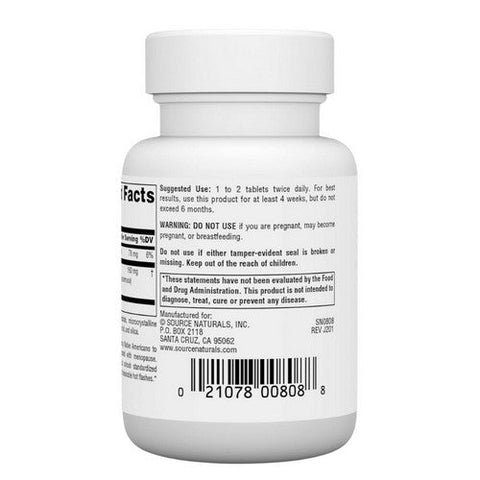 Source Naturals, Black Cohosh, Extract 120 Tabs Source Naturals