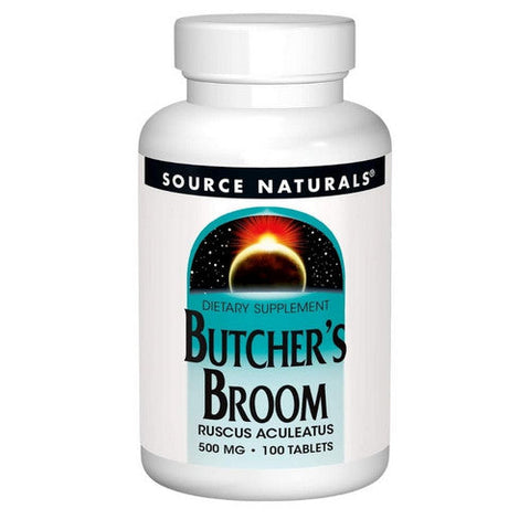 Source Naturals, Butcher's Broom, 500 MG, 100 Tabs Source Naturals