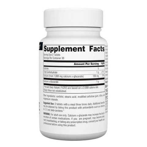 Source Naturals, Calcium D-Glucarate, 500 mg, 60 Tabs Source Naturals