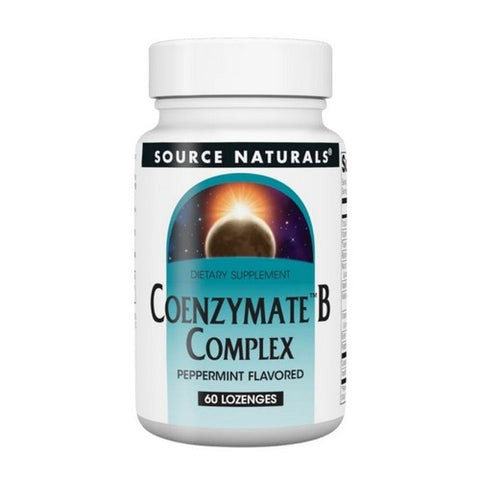 Coenzymate B Complex Sublingual Peppermint 60 Tabs by Source Naturals