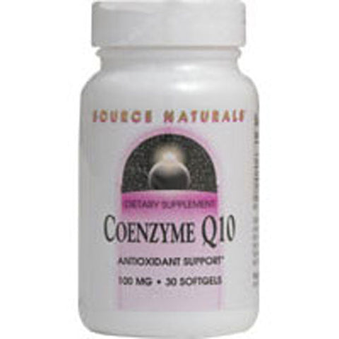 Source Naturals, Coenzyme Q10, 100 mg, 30 Softgel Source Naturals