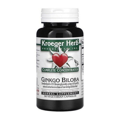 Kroeger Herb, Complete Concentrates Ginkgo Biloba, 90 Cap Kroeger Herb