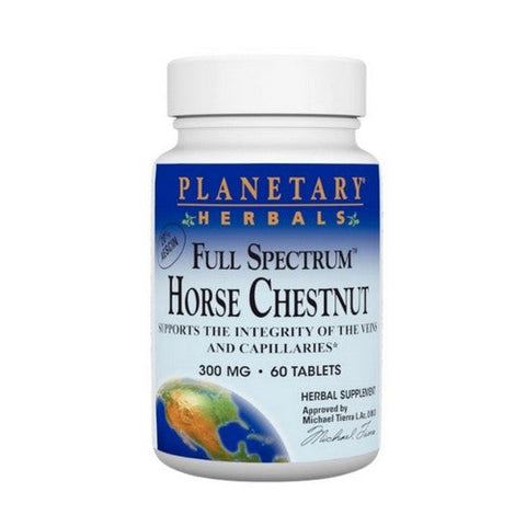 Planetary Herbals, Full Spectrum Horse Chestnut, 300 mg, 60 Tabs Planetary Herbals