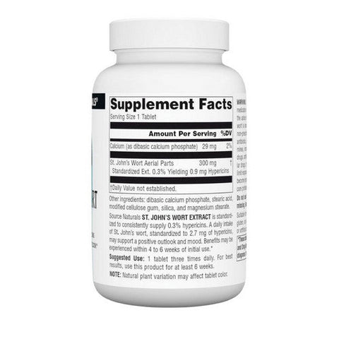 Source Naturals, St. John's Wort, 300 MG, 240 Tabs Source Naturals