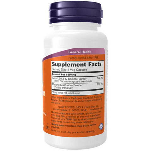 Now Foods, Beta 1-3/1-6- D -Glucan, 100 mg, 90 Veg Caps Now Foods