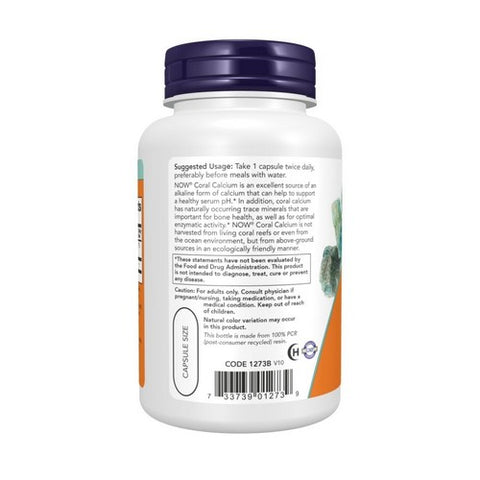 Now Foods, Coral Calcium, 1000 mg, 100 Vcaps Now Foods