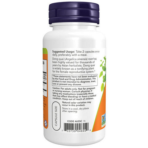 Now Foods, Dong Quai, 520 mg, 100 Caps Now Foods