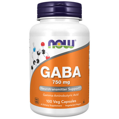 Now Foods, GABA, 750 mg, 100 Vcaps Now Foods