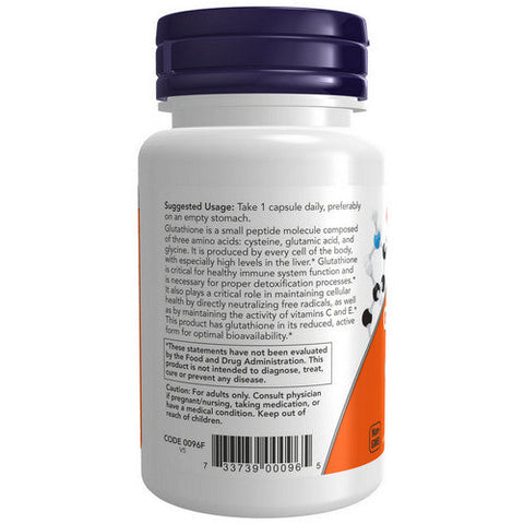 Now Foods, Glutathione, 250 mg, 60 Caps Now Foods