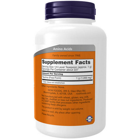 Now Foods, Taurine Pure Powder, 8 OZ Now Foods