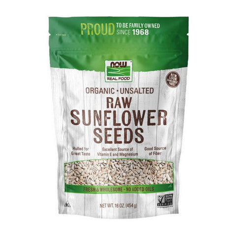 Now Foods, Organic Sunflower Seeds Raw & Unsalted, 16 oz. Now Foods