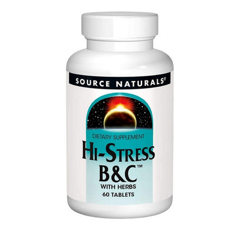 Hi-Stress B&c w/ herbs 60 Tabs by Source Naturals