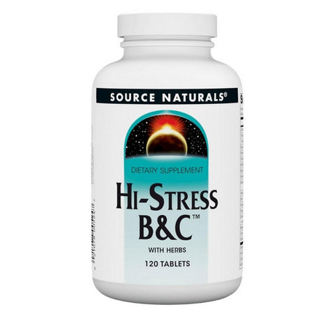 Hi-Stress B&c w/ herbs 120 Tabs by Source Naturals