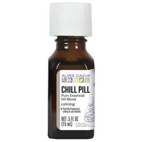 Aura Cacia, Pure Essential Oil Chill Pill, 0.5 Oz Aura Cacia