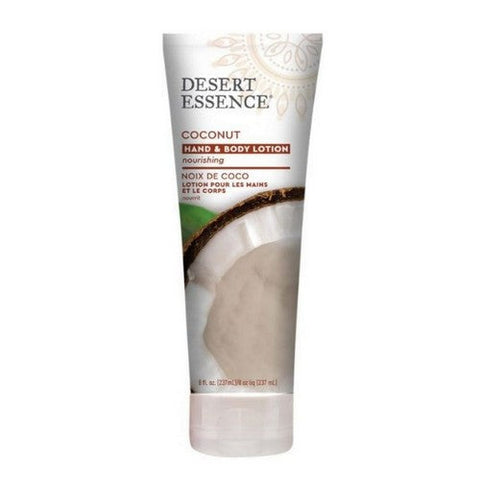 Desert Essence, Nourishing Hand And Body Lotion Coconut, 8 Oz Desert Essence