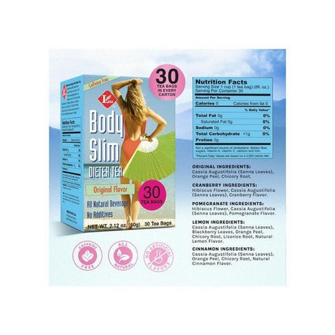 Uncle Lees Teas, Body Slim Dieter Tea Lemon Caffeine Free, 30 Bag Uncle Lees Teas