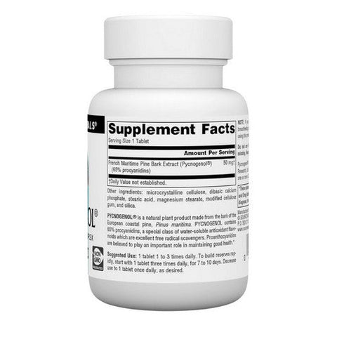 Source Naturals, Pycnogenol Proanthocyanidin Complex, 50 MG, 60 Tabs Source Naturals