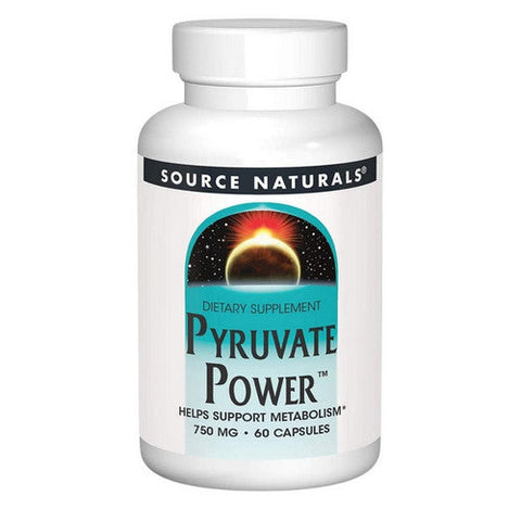 Source Naturals, Pyruvate Power, 750 MG, 60 Caps Source Naturals