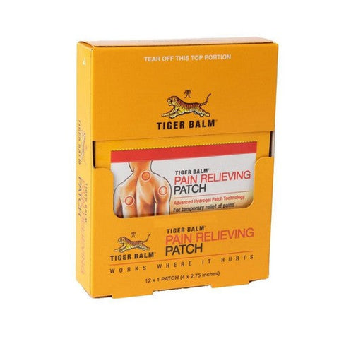 Tiger Balm, Pain Relieving Hydrogel Patch Larger Size, 4x2.75 inch, 5 Count