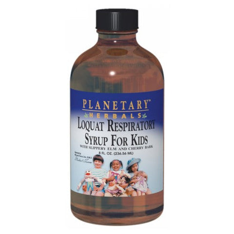 Planetary Herbals, Planetary Loquat Respiratory Syrup for Kids, 4 Oz Planetary Herbals